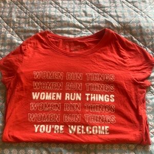 Women run the world shirt